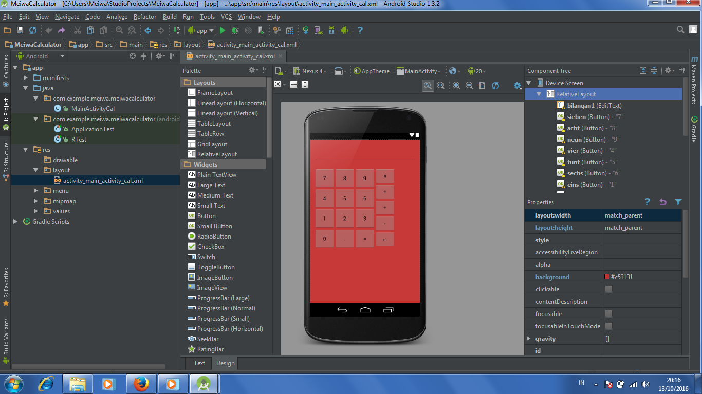 TUTORIAL MEMBUAT APLIKASI KALKULATOR dengan ANDROID STUDIO | Mobile ...