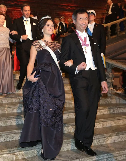 Crown Princess Victoria of Sweden and Prince Daniel, Prince Carl Philip and Princess Sofia, Princess Madeleine and Christopher O'Neill, Princess Christina attend the Nobel Prize Banquet 