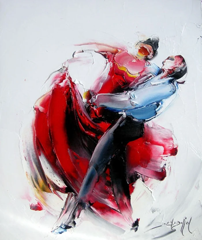 Daniel Densborn 1946 | French Abstract Knife painter