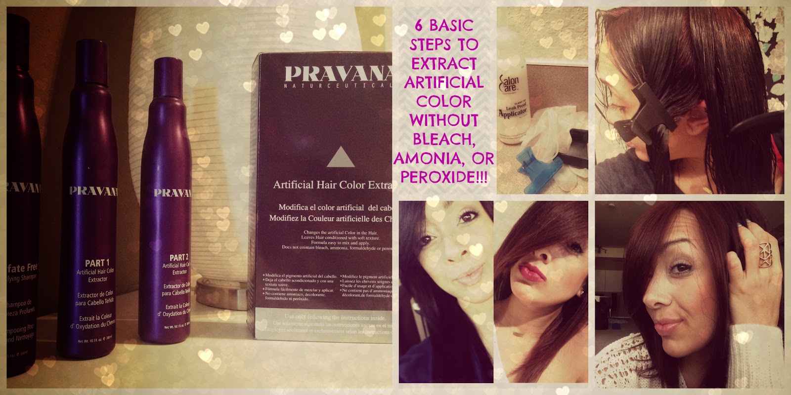 6 basic steps to extract artificial hair color at home!! No damage! Glamboggi