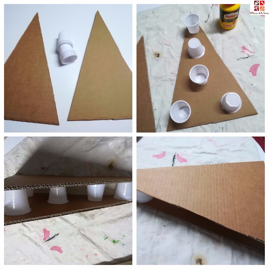 diy arbol navidad con cartón