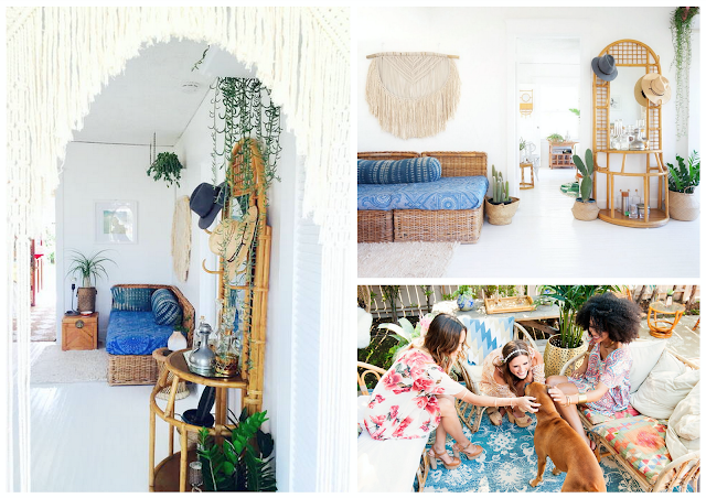 the butcher's daughter,venice beach,californie,garance doré,airbnb,déco,déco bohème,rotin,macramé,beach bungalow