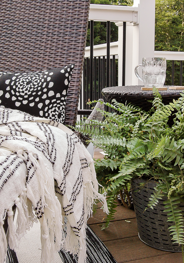 Simple and Beautiful Black and White Summer Deck Little House of Four