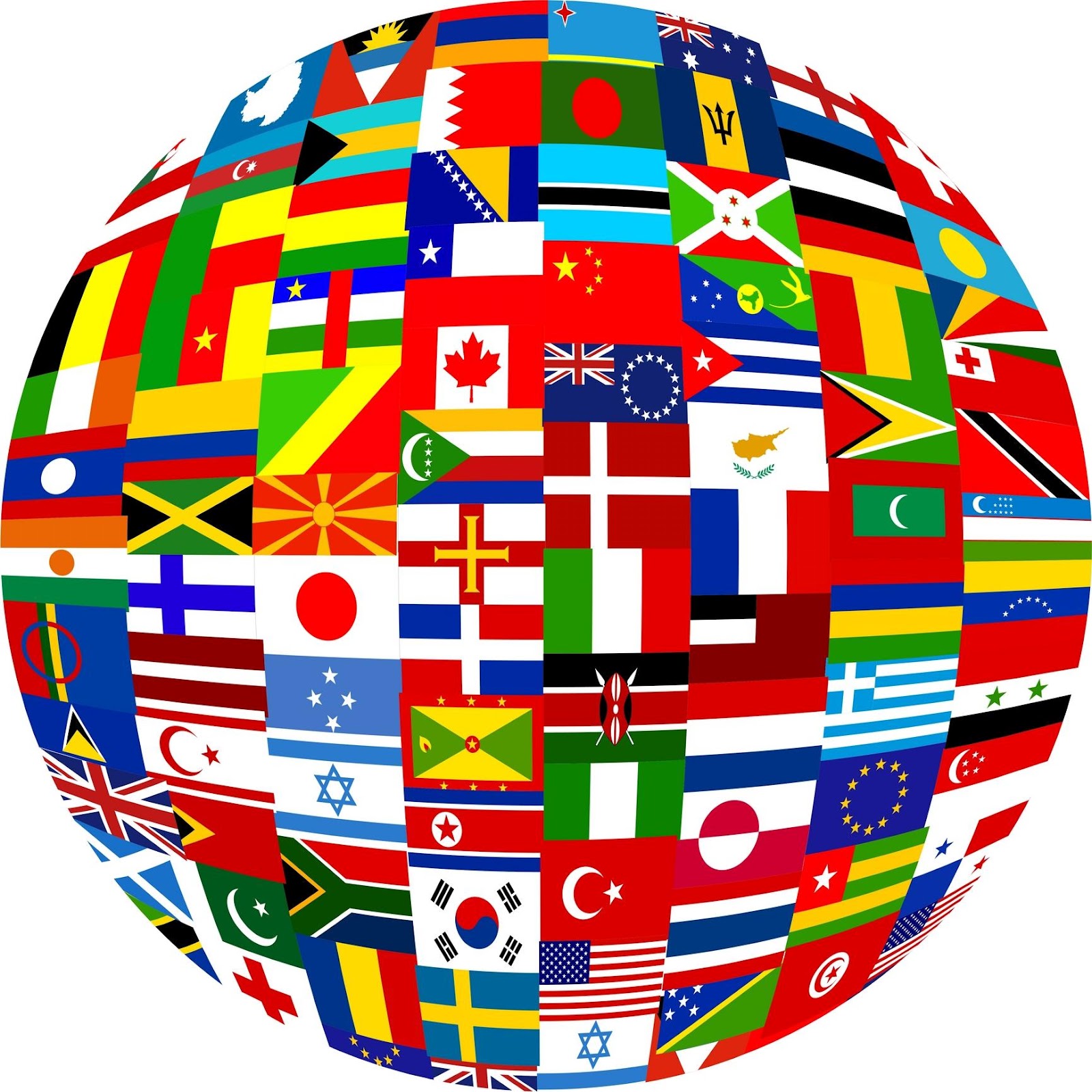 World Flag Globe Clip Art