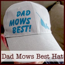 dad mows best gift idea