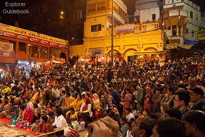 Kota suci varanasi india ghat terkenal di varanasi