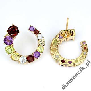 kolczyki styfty z naturalnymi kamieniami kolczyki z naturalnymi kamieniami trendy biżuteryjne 2016 netstylistka