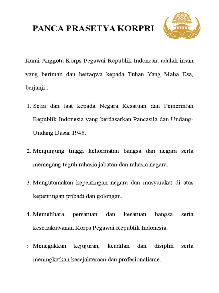 panca prasetya korpri wood scribd indo