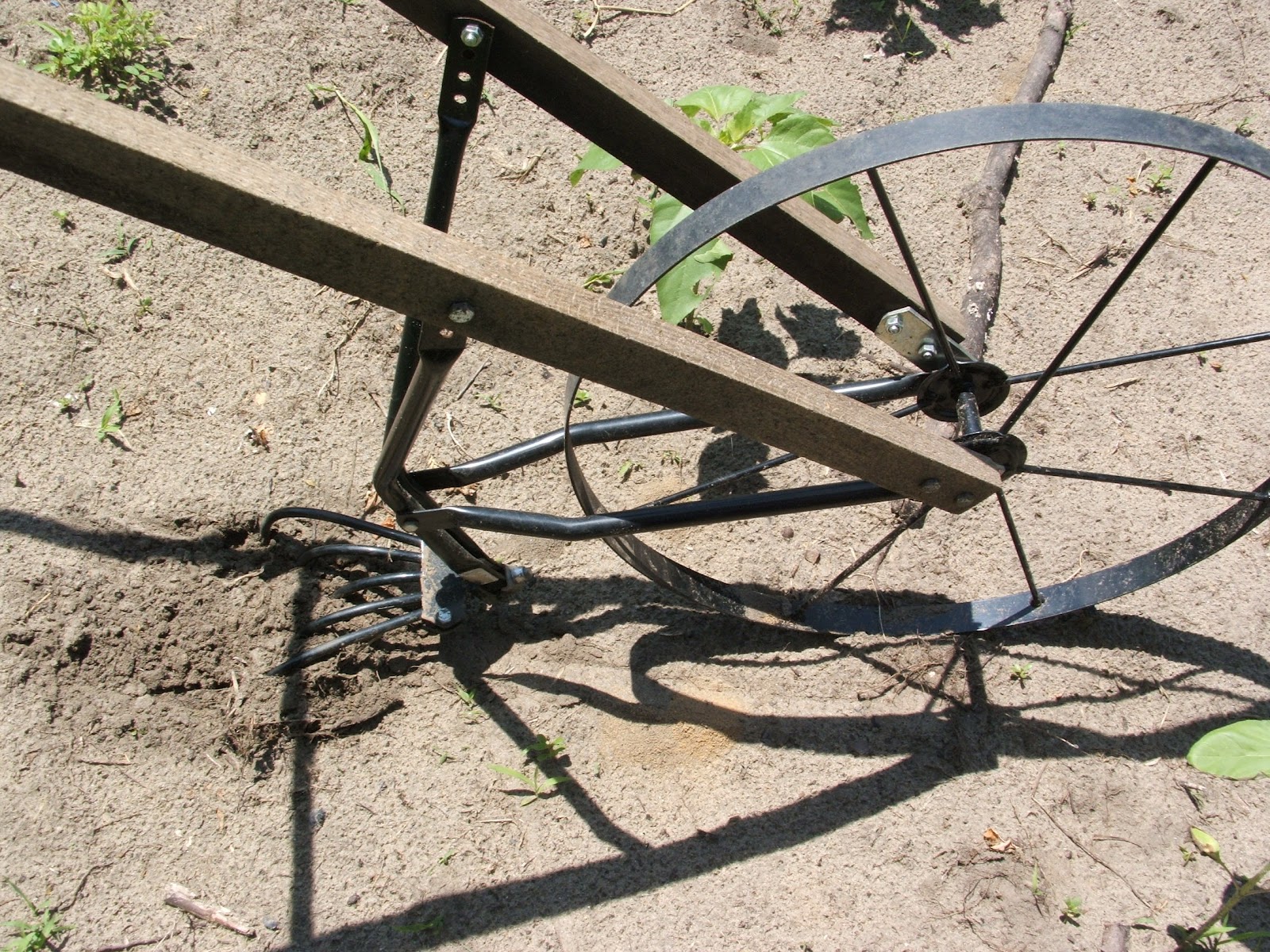 God's Growing Garden Tools High Wheel Cultivator