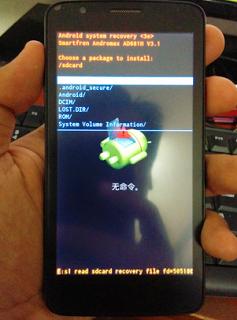 Cara melakukan hard reset wiping data dan cache pada smartfren andromax c3.