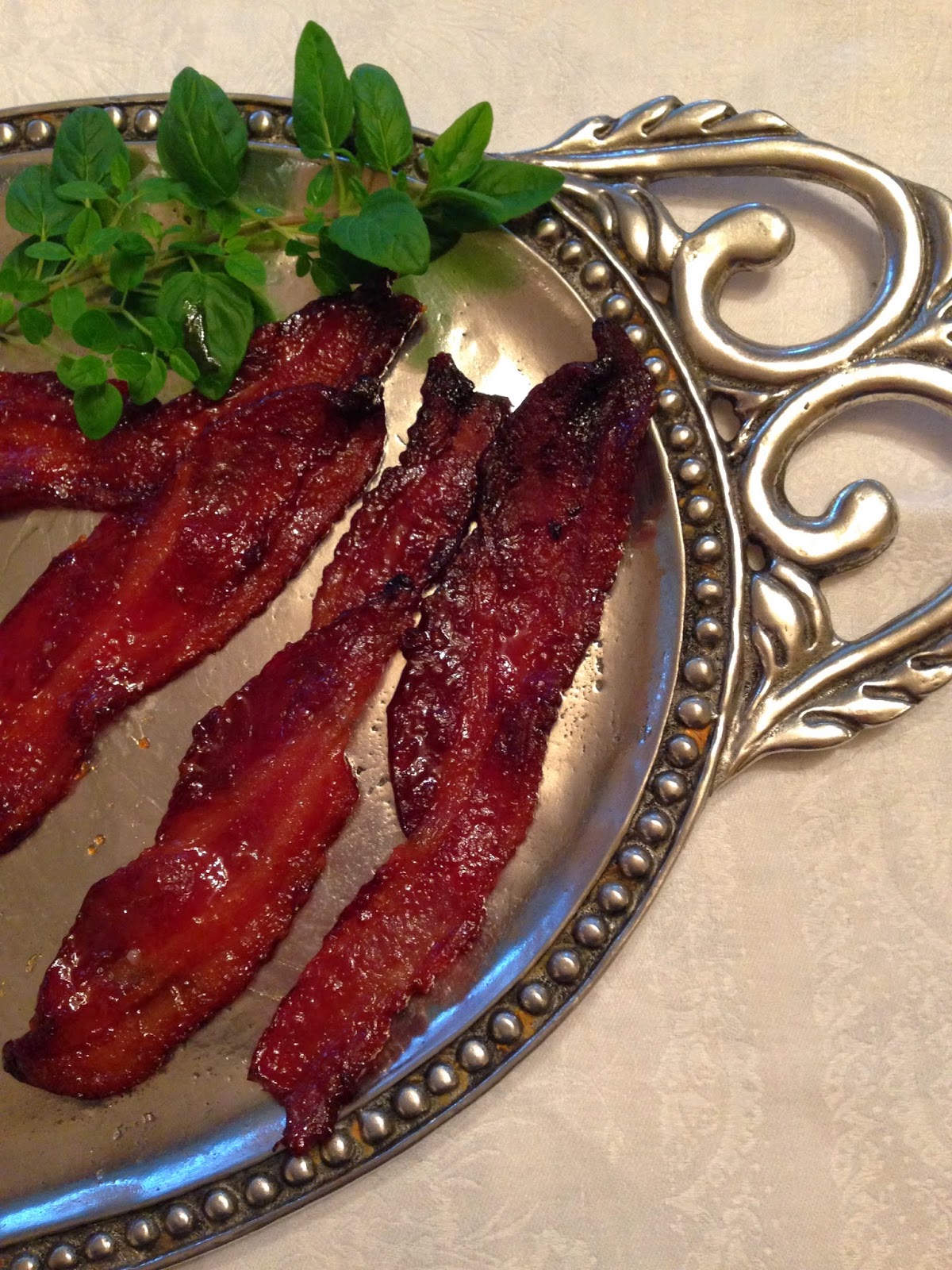 Knitionary, the recipes Maple Baked Bacon (AKA Stupid Good Bacon)