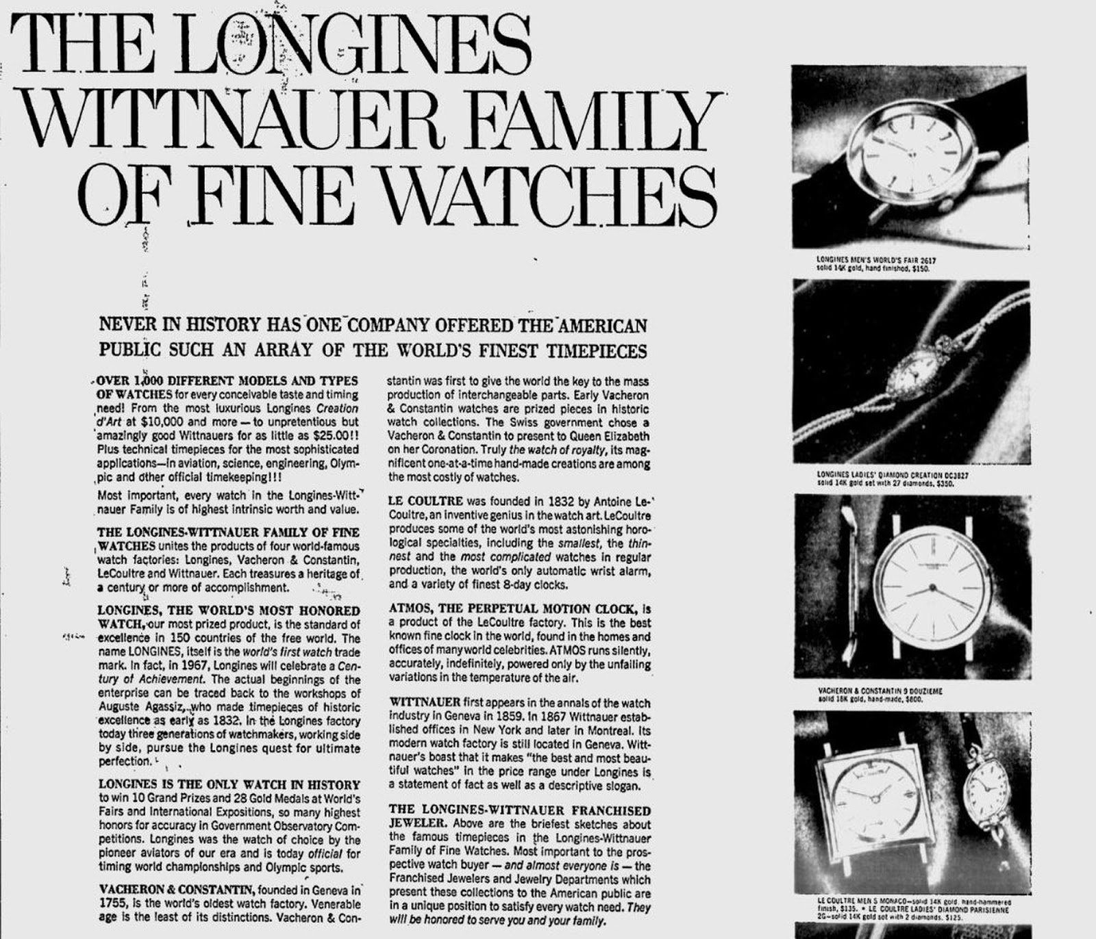 The history of the Wittnauer watch brand