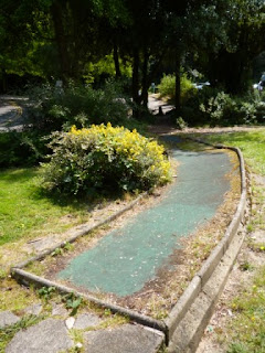 Derelict Crazy Golf on Exeter Road in Bournemouth, Dorset