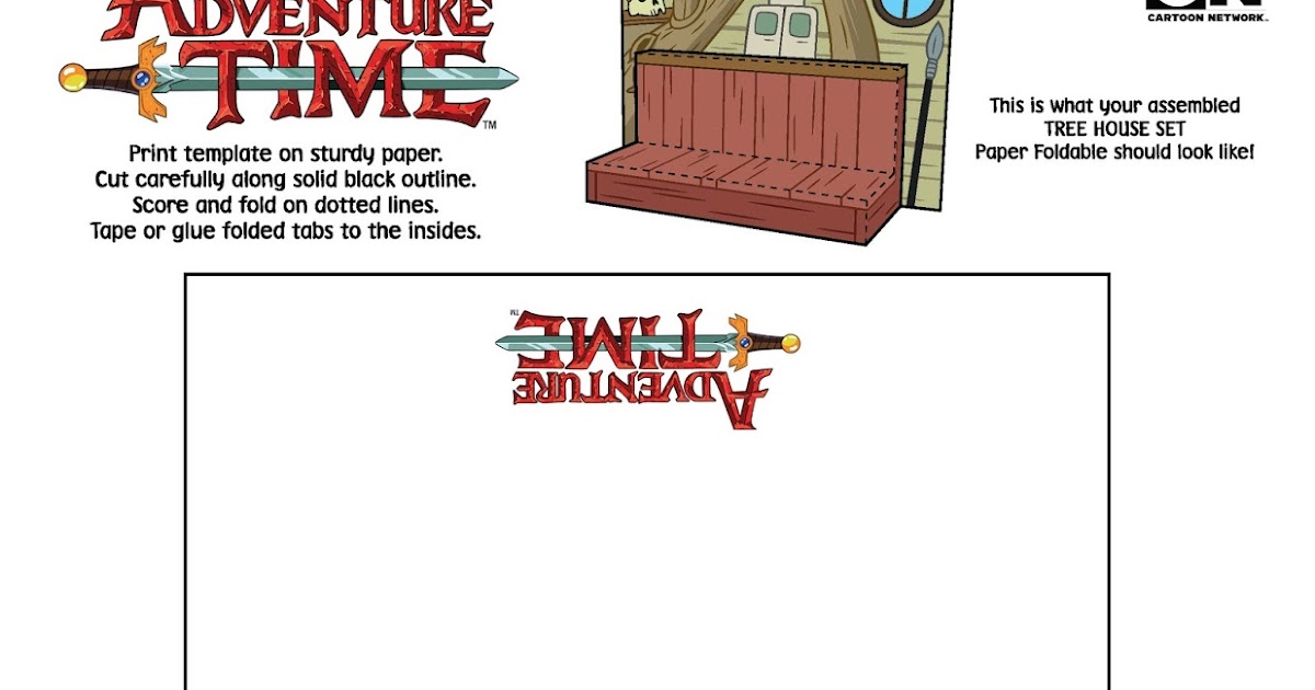 Casa do Finn e Jake - CASA DO PAPERCRAFT