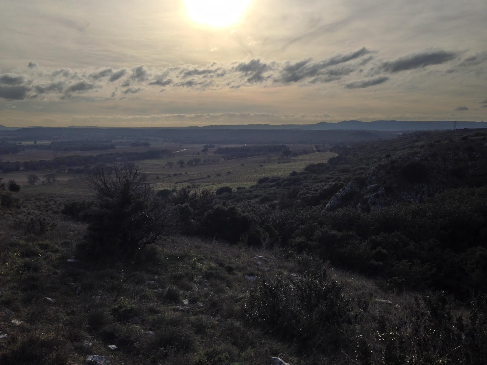 Le grenier du Faucon Hauteurs de Roquemaure en hiver Gard