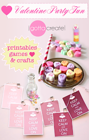 #Valentine party printables, games, crafts and more! | Visit http://igottacreate.blogspot.com