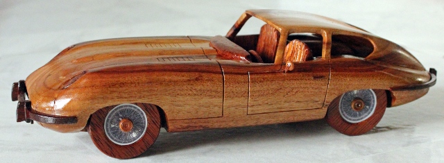 al s wooden model cars 1961 e type jaguar