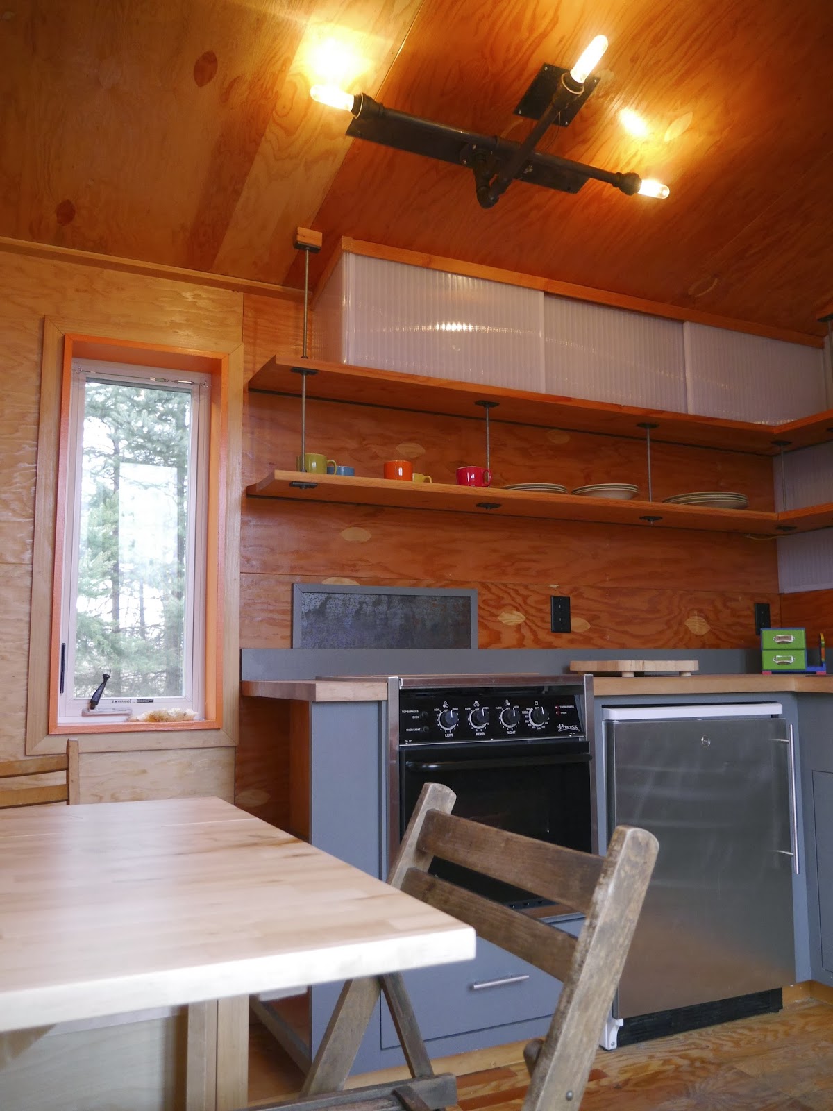 Relaxshacks.com: A GREAT Tiny House Modern Kitchen in "The 227 House