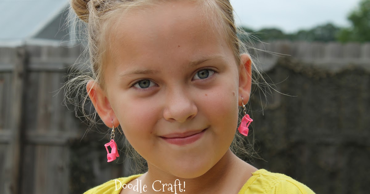 barbie shoe earrings