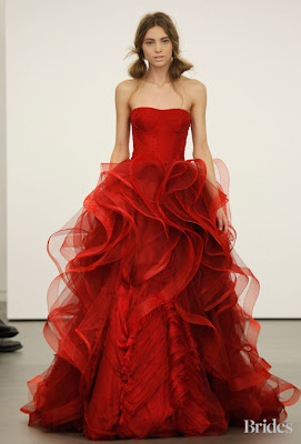 Vestidos de Noiva Coloridos - Inspirações vera wang spring 2013 wedding dresses 10 - Vestidos de Noiva Coloridos - Inspirações