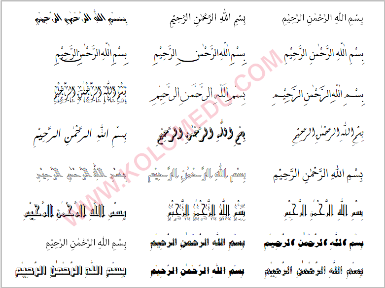 Cara Instal Variasi Font Arab di Ms Word - KOLOM EDUKASI