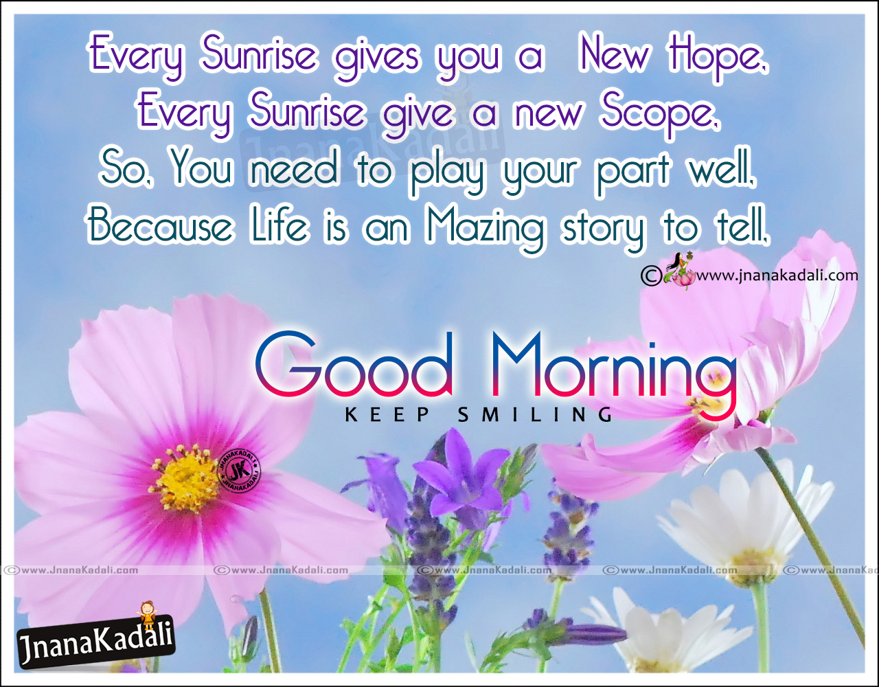 Good Morning inspirational lines in English-Hope Motivational ...