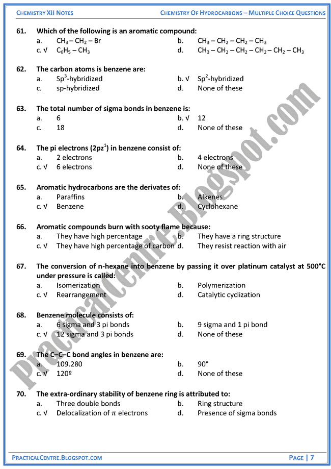 chemistry-of-hydrocarbons-mcqs-chemistry-12th