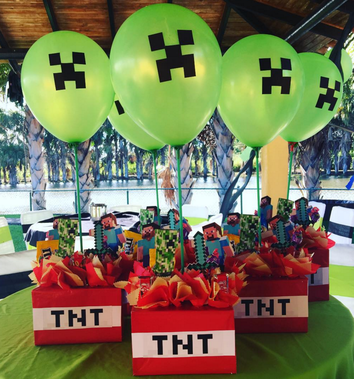 Fiesta temática de minecraft