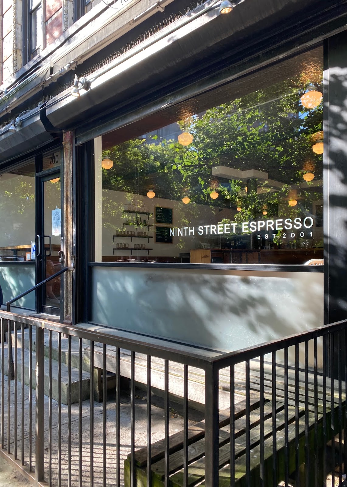 EV Grieve Ninth Street Espresso (on Ninth Street) reopened today