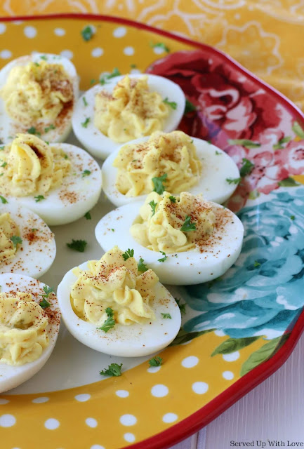 Easy and Classic Deviled Eggs recipe from Served Up With Love