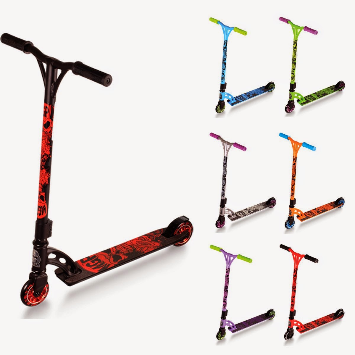 You should see the MGP scooter catalogue and see the various options