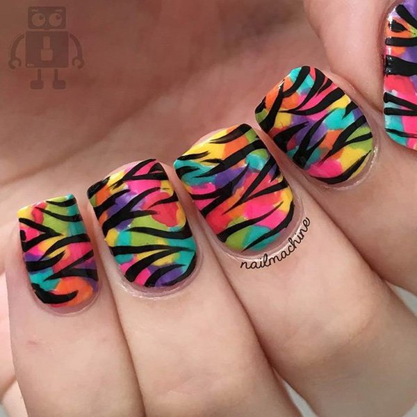 20+ Stylish Rainbow Nail Art Ideas
