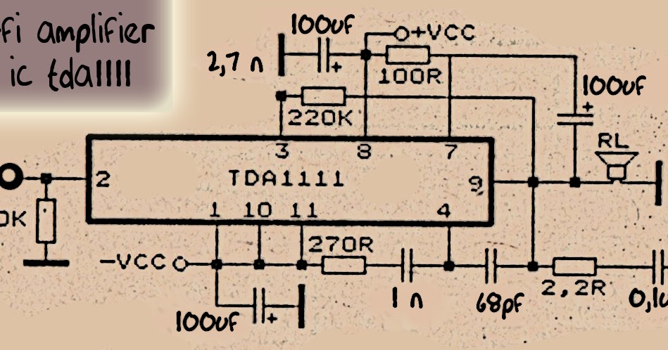 Circuit diagram: HiFi Amplifier circuit schematic