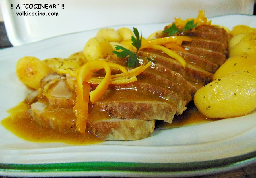 Lomo de cerdo a la naranja