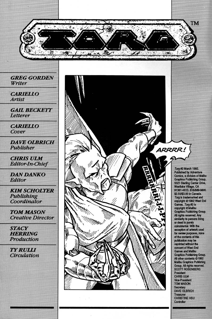 Read online Torg comic -  Issue #2 - 2