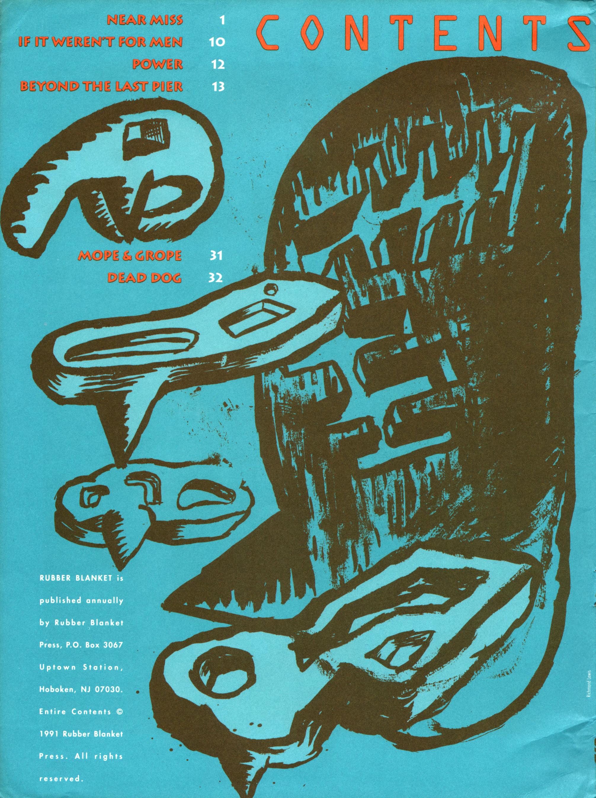 Read online Rubber Blanket comic -  Issue #1 - 2