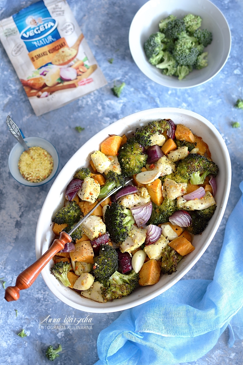 Kurczak z brokułami i batatami Wiem co jem