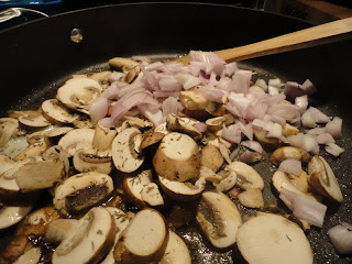 portobello mushrooms and red onions