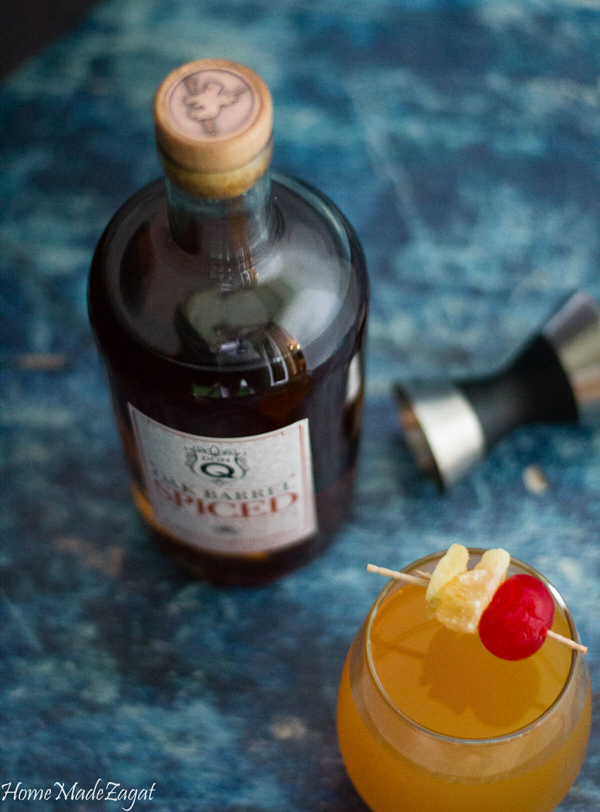 A spicy ginger beer drink perfect for the fall weather with the addition of Don Q's oak barrel spiced rum. #Exceptional #DonQRum #beverages