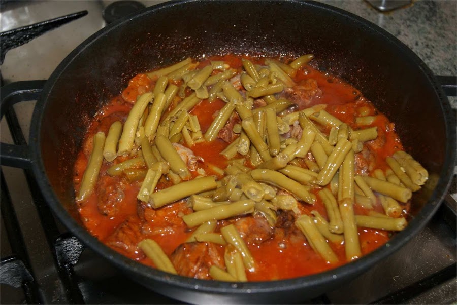 Ternera con judias verdes paso 4