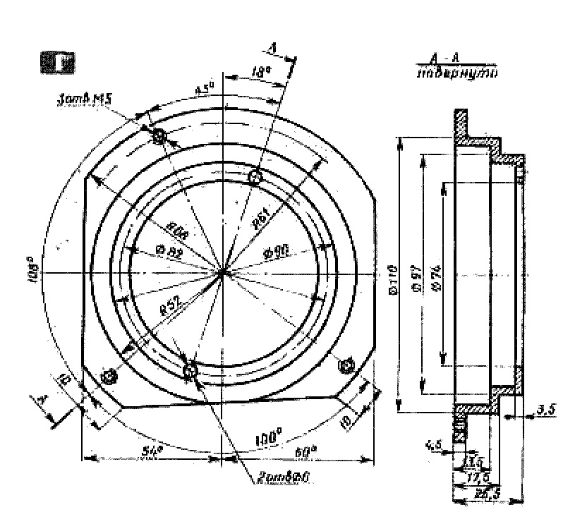 Чертежи планшайбы на иж планета 3