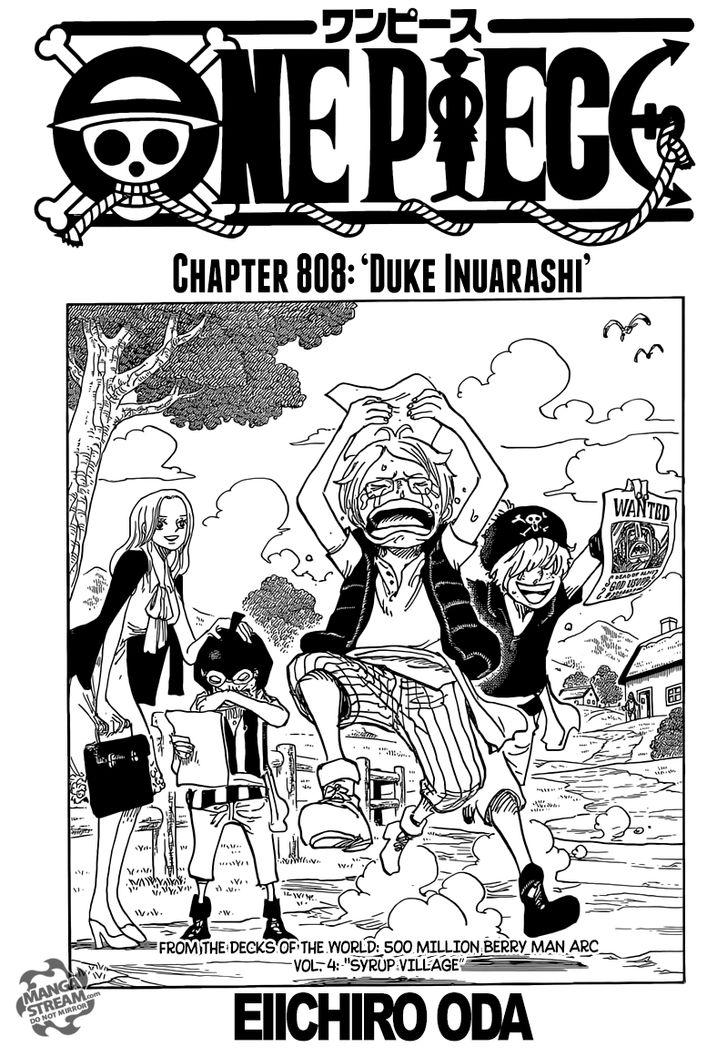 One Piece Ch 808: Duke Inuarashi