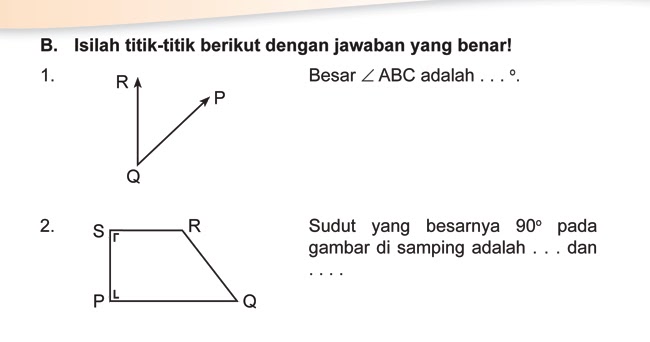 Contoh Soal Pengukuran Sudut Kelas 4 Sd - Cari Jawaban