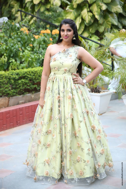 Anchor Shyamala at Naa Peru Surya success meet