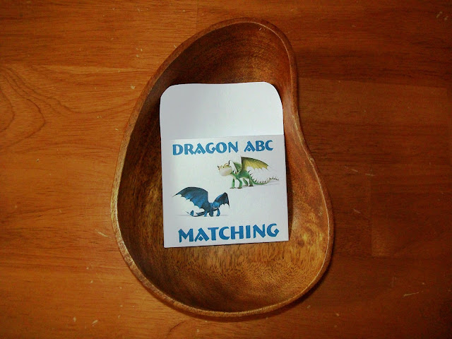 Dragon ABC Matching Activity for Kids