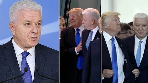 Drama King Donald Trump Caught On Video Pushing Montenegro PM To Get In Front Of NATO Leaders
