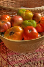A variety of our Heirloom tomatoes