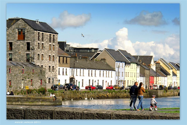 image from the bridge at the end of shop street, Galway