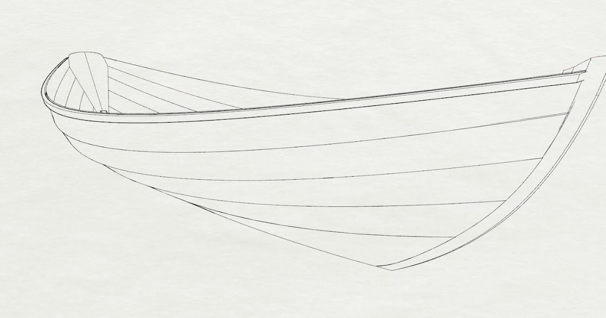 Лодка рисунок для детей карандашом