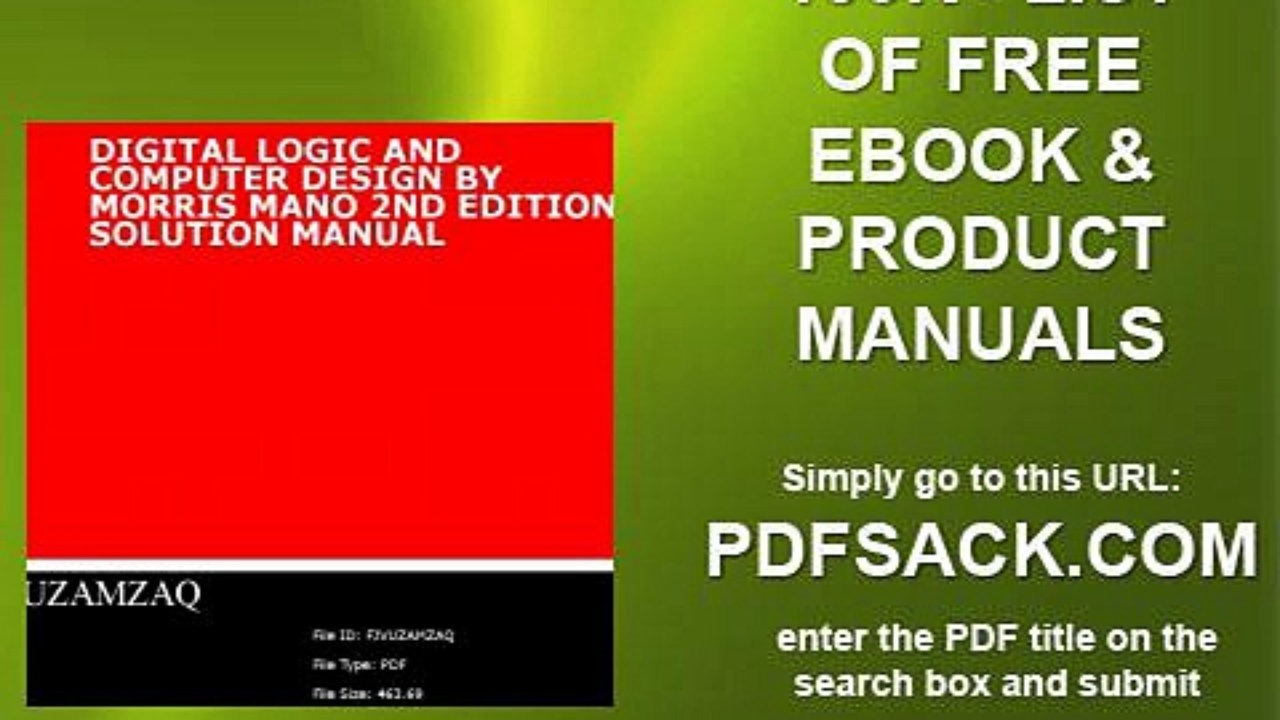 morris mano digital design pdf Scribd india